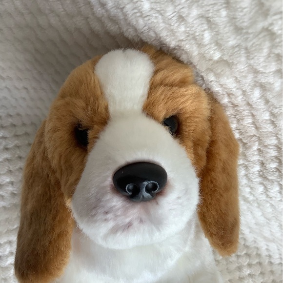 DEMDACO Plush Beagle Basset Hound Realistic Puppy Dog Stuffed Animal Toy - Picture 16 of 16